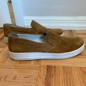 Prada Suede Slip-On Skate Sneaker, Tan 6.5